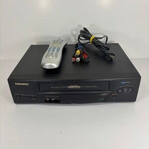 Daewoo DV-K846N VCR VHS Player Pro 4 Head Hi-Fi‎ Stereo w/ Remote, Cables TESTED